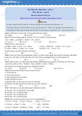 Đề thi giữa kì 2 Hóa 10 - Chân trời sáng tạo - Đề số 1